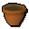Filled plant pot