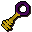 Gold key purple