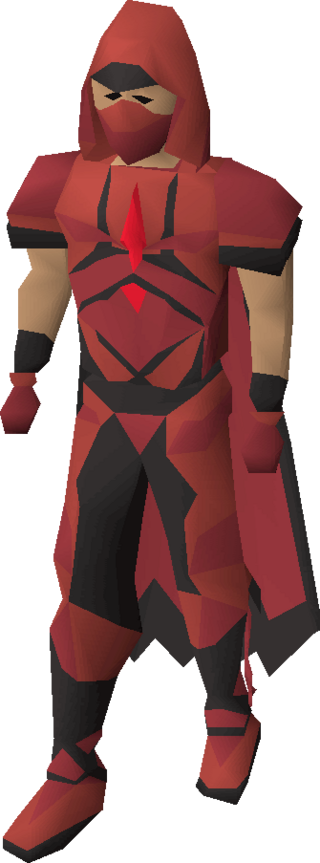 The outfit in the colours of Shayzien.