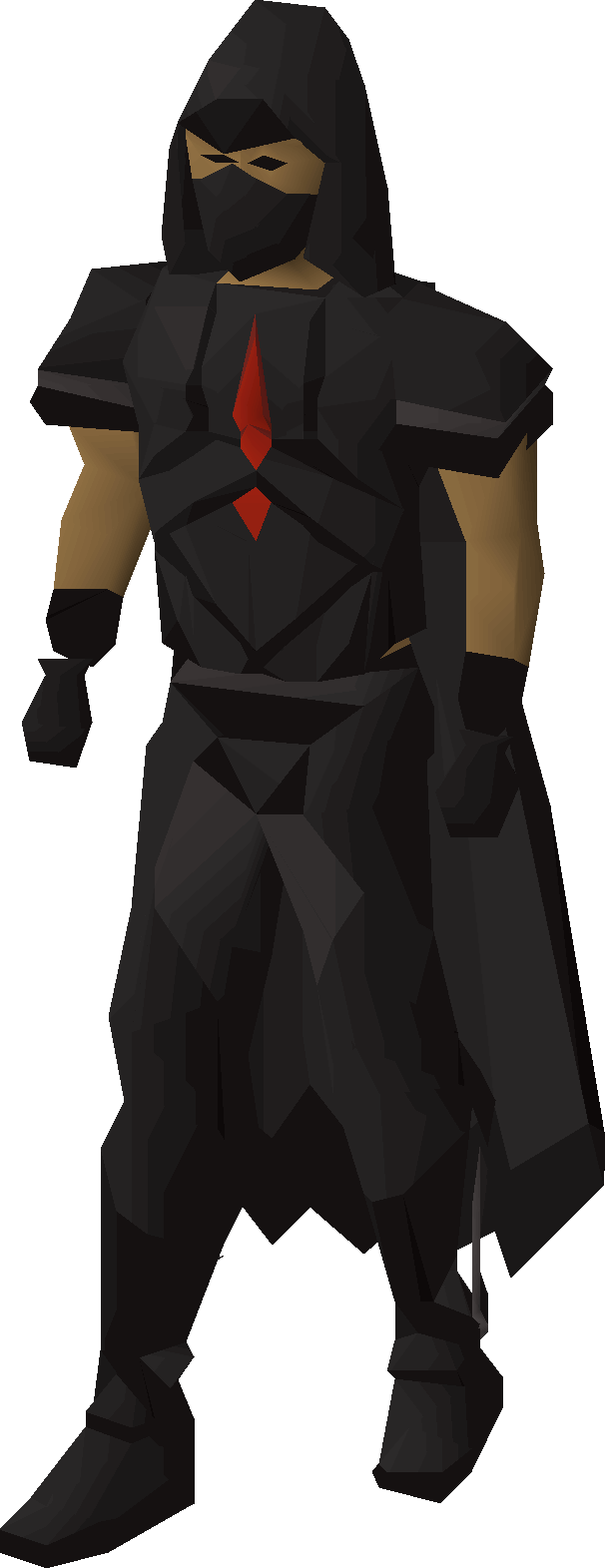 The graceful outfit in black from the Hallowed Sepulchre.