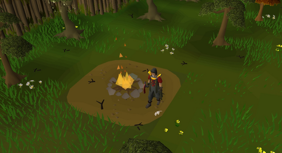 Burning magic logs on the Divine Skilling Zone bonfire (click the bonfire with logs in your inventory) Not in the Wilderness, but a donator PvP dungeon: other players can attack you