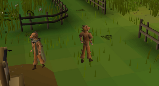 The Skilling Zone Hunting Tutor (hunter master, with the hunter cape) at the centre of the hunter area, between the four hunting pens (::hunter) Safe area