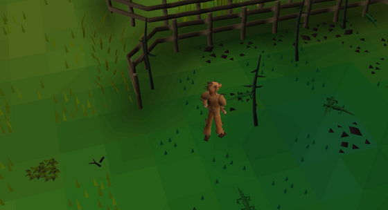 Swamp lizards and young trees in the Skilling Zone hunter area (::hunter) Safe area