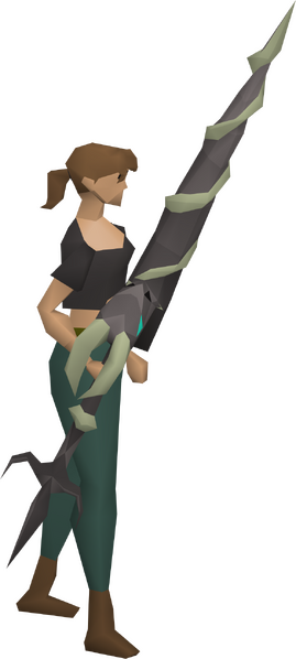 File:Dragon hunter lance equipped female.png