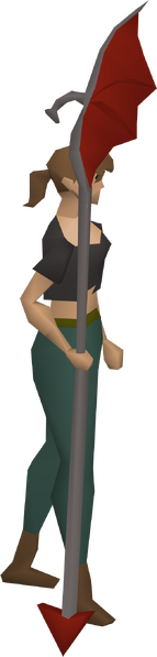 File:Dragon halberd equipped female.png