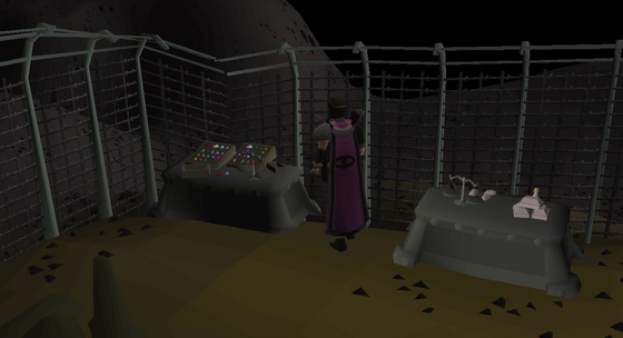 Stealing from the onyx gem stall (level 95) beside the silver stall in the Resource Area, in the rogue outfit Level 52 – Deep center Wilderness (Resource Area) · 3191-3194, 3925