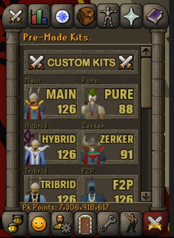 Pre-Made Kits side tab