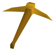 Gilded pickaxe