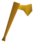 Gilded axe