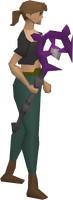 Smoke ancient sceptre, female