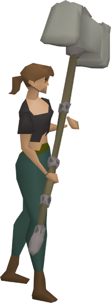 File:Granite maul equipped female.png