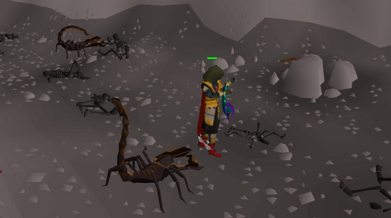 Fighting scorpions in the Scorpion Pit