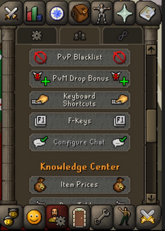 Knowledge Center sub-tab