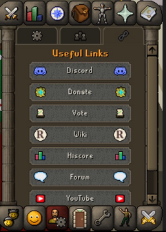 Useful Links sub-tab